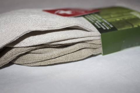 chaussettes en bambou sans élastique crème noisette