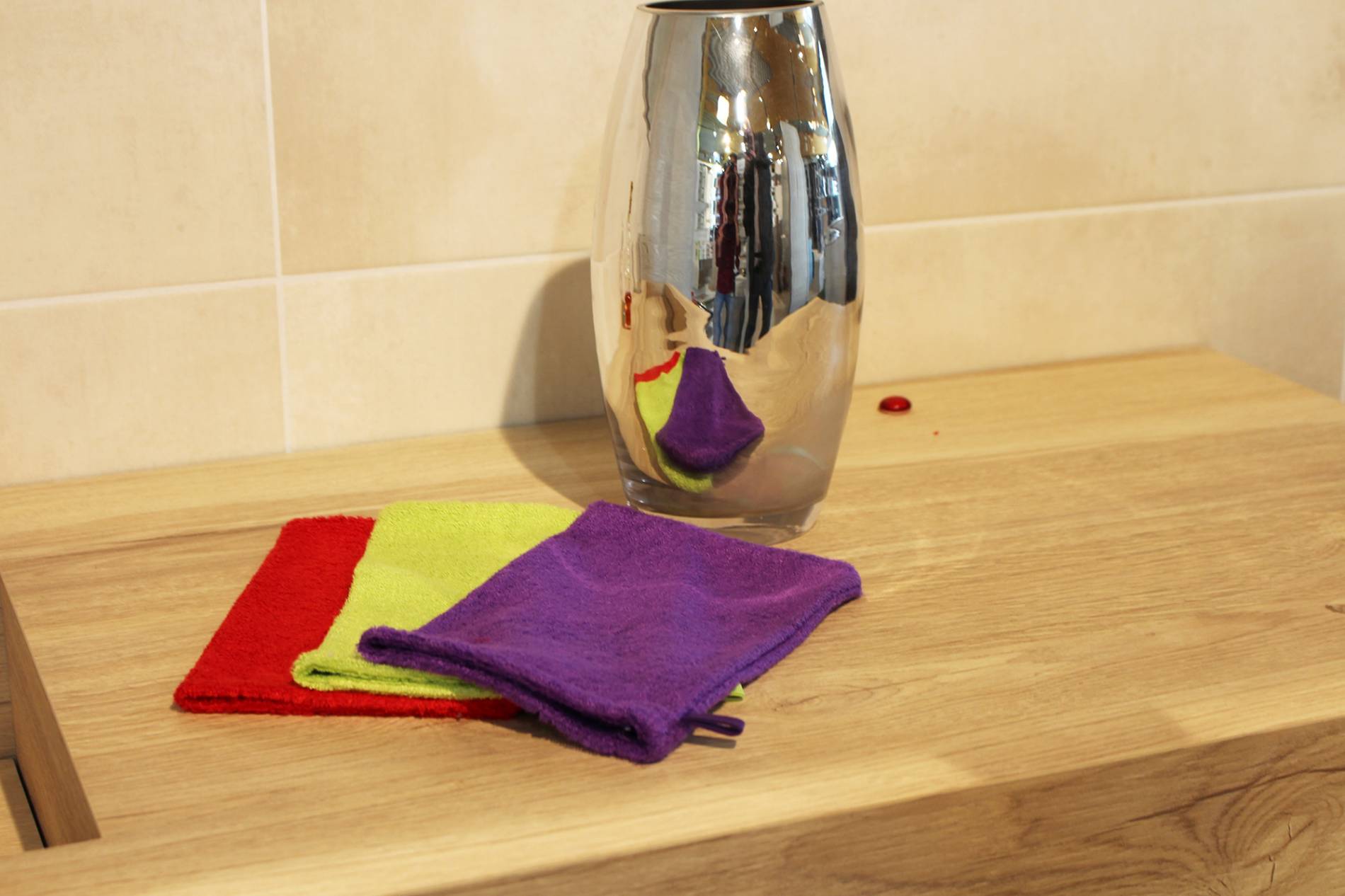 Gant de toilette en bambou