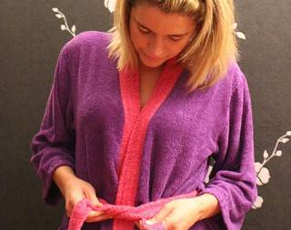 Peignoir de bain en bambou